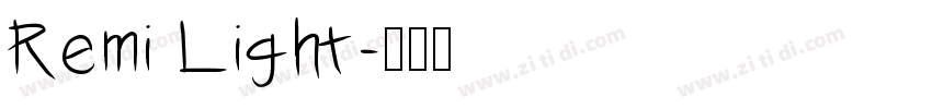 Remi Light字体转换